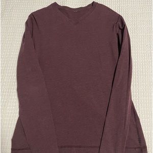Lululemon Men’s LS Tee Size Large Maroon